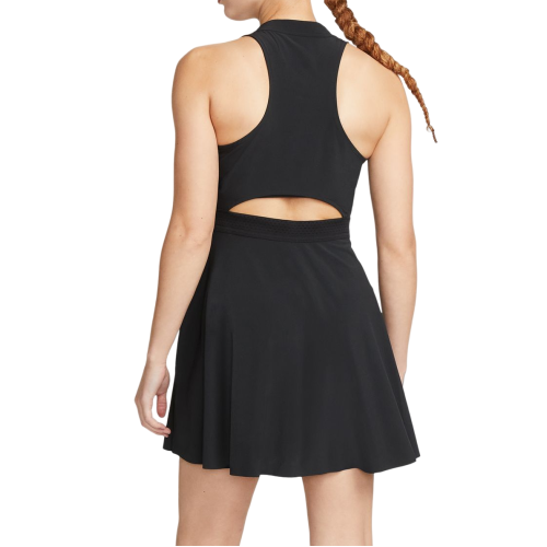 Women's dress Nike Court Dri-Fit Advantage Club Dress - black/white Women's dress Nike Court Dri-Fit Advantage Club Dress - black/white