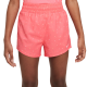 Girls' shorts Nike Dri-Fit One High-Waisted Woven Training Shorts - sea coral/white