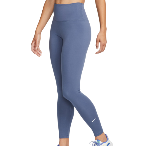 Women's leggings Nike Dri-Fit One High-Rise Leggings - diffused blue/white Women's leggings Nike Dri-Fit One High-Rise Leggings - diffused blue/white
