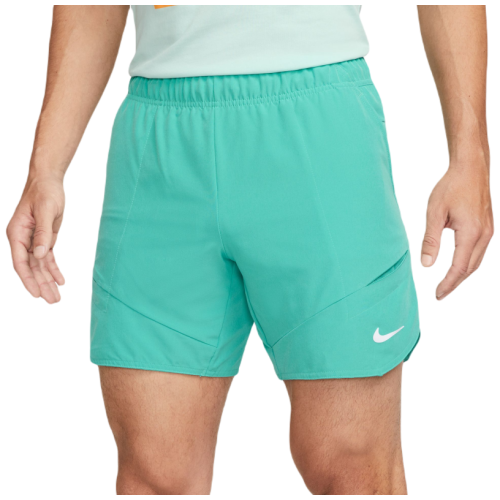 Men's shorts Nike Dri-Fit Advantage Short 7in - washed teal/lime blast/white
