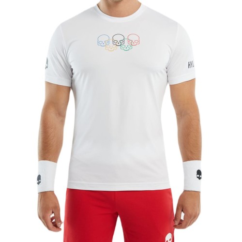 Men's T-shirt Hydrogen Olympic Skull Tech T-Shirt - white Men's T-shirt Hydrogen Olympic Skull Tech T-Shirt - white