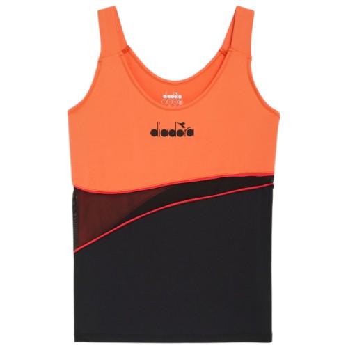 Women's top Diadora L. Tank Icon - black Women's top Diadora L. Tank Icon - black