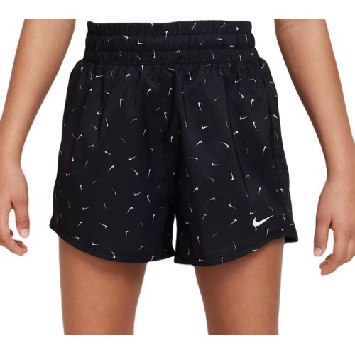 Girls' shorts Nike Dri-Fit One High-Waisted Woven Training Shorts - black/white