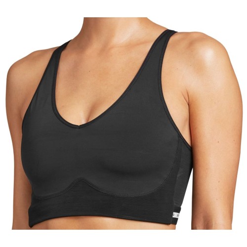 Women's bra Bj_rn Borg Performance Top Mid V Support W - black beauty