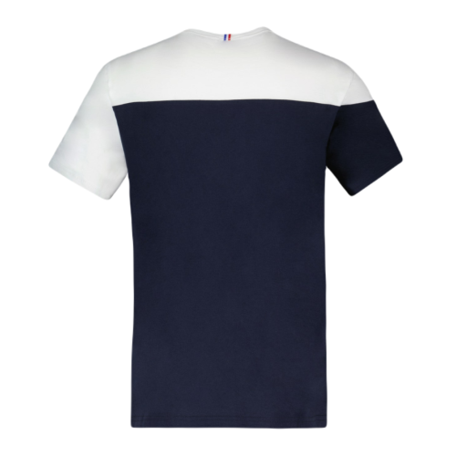 Men's T-shirt Le Coq Sportif BAT Tee Short Sleeve N°3 SS23 - sky captain/new optical white Men's T-shirt Le Coq Sportif BAT Tee Short Sleeve N°3 SS23 - sky captain/new optical white