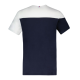 Men's T-shirt Le Coq Sportif BAT Tee Short Sleeve N°3 SS23 - sky captain/new optical white Men's T-shirt Le Coq Sportif BAT Tee Short Sleeve N°3 SS23 - sky captain/new optical white