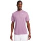 Men's Polo T-shirt Nike Court Dri-Fit Blade Solid Polo - violet dust/white