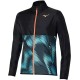 Men's Jumper Mizuno Hoody Jacket - black/blue ashes