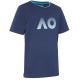 Boys' t-shirt Australian Open Kids T-Shirt AO Textured Logo - navy Boys' t-shirt Australian Open Kids T-Shirt AO Textured Logo - navy