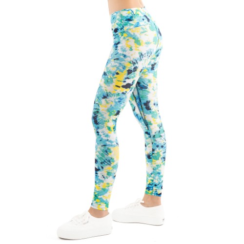 Women's leggings Lucky in Love Peace Out Legging Women - opal/print Women's leggings Lucky in Love Peace Out Legging Women - opal/print