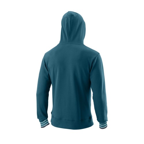 Men's Jumper Wilson Script Eco Cotton PO Hoody Slimfit - blue coral Men's Jumper Wilson Script Eco Cotton PO Hoody Slimfit - blue coral