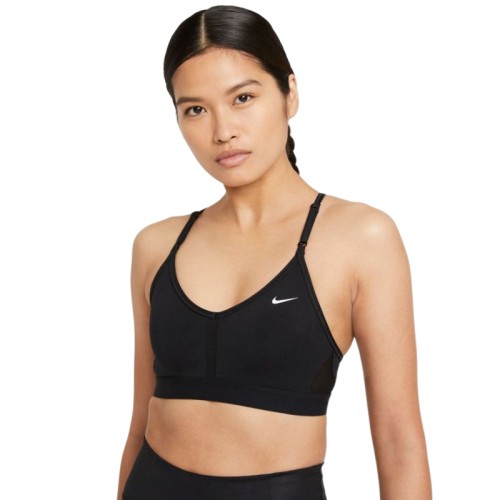 Women's bra Nike Indy Bra V-Neck W - black/black/black/white