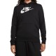 Women's jumper Nike Sportswear Club Fleece Logo Pullover Hoodie - black/white