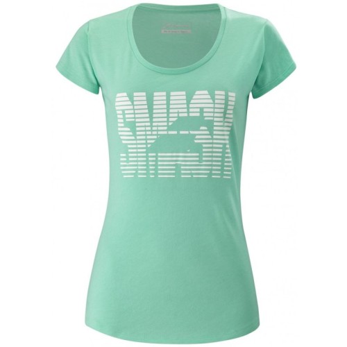 Women's T-shirt Babolat Exercise Massange Tee W - cockatoo heather Women's T-shirt Babolat Exercise Massange Tee W - cockatoo heather