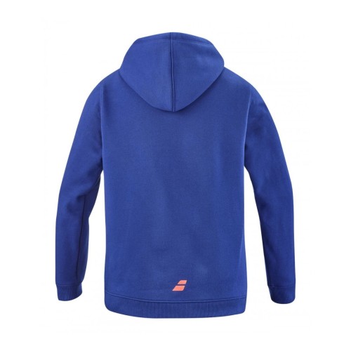 Boys' jumper Babolat Exercise Hood Sweat Jr - estate blue Boys' jumper Babolat Exercise Hood Sweat Jr - estate blue