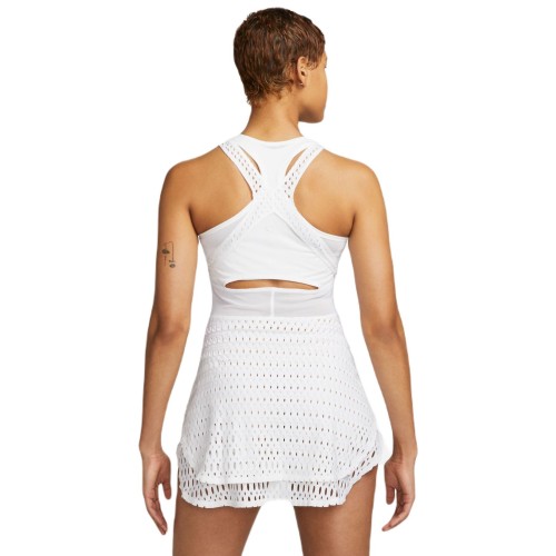 Women's dress Nike Court Dri-Fit Slam Tennis Dress - white/black Women's dress Nike Court Dri-Fit Slam Tennis Dress - white/black