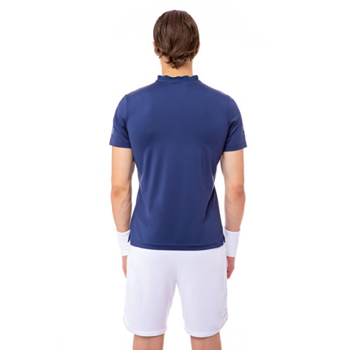 Men's Polo T-shirt Hydrogen Tech Serafino Man - blue navy Men's Polo T-shirt Hydrogen Tech Serafino Man - blue navy