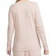 Women's long sleeve T-shirt Nike Swoosh Essential Long Sleeve Icon Futura - pink oxford