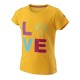 Girls' T-shirt Wilson Love Earth Tech Tee - saffron Girls' T-shirt Wilson Love Earth Tech Tee - saffron
