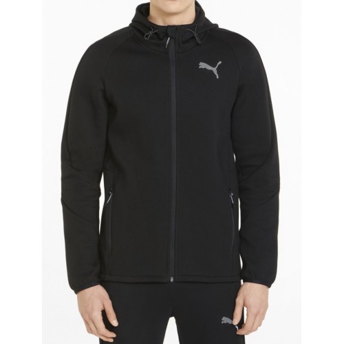 Men's Jumper Puma Evostripe Full Zip Hoodie - puma black Men's Jumper Puma Evostripe Full Zip Hoodie - puma black