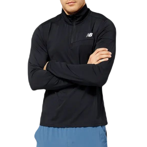 Men's Jumper New Balance Accelerate Half Zip - black