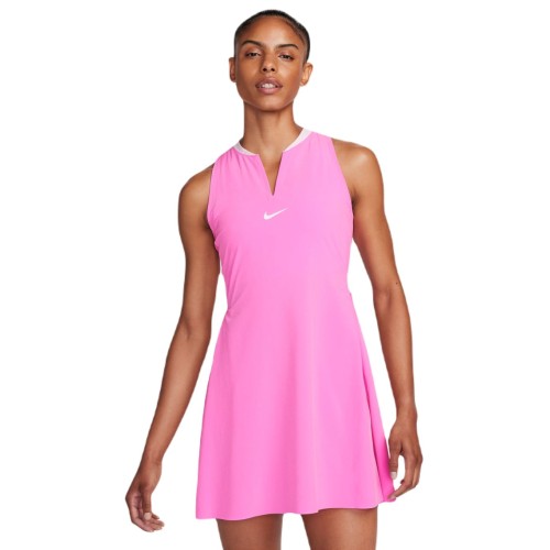 Women's dress Nike Court Dri-Fit Advantage Club Dress - playful pink/white Women's dress Nike Court Dri-Fit Advantage Club Dress - playful pink/white
