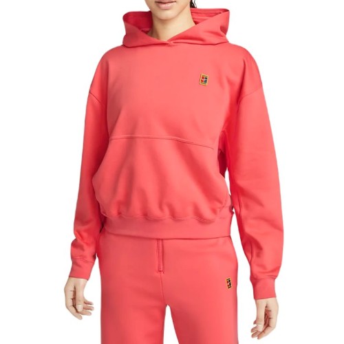 Women's jumper Nike Court Fleece Tennis Hoodie - sea coral Women's jumper Nike Court Fleece Tennis Hoodie - sea coral