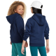 Girls' jumper Nike Club Fleece Full-Zip Hoodie - midnight navy/white