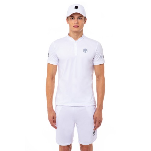 Men's Polo T-shirt Hydrogen Tech Serafino Man - white