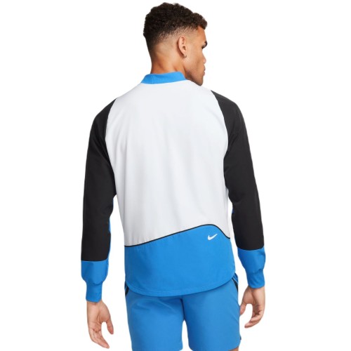 Men's Jumper Nike Court Dri-Fit Advantage Jacket - light photo blue/black/white/white Men's Jumper Nike Court Dri-Fit Advantage Jacket - light photo blue/black/white/white