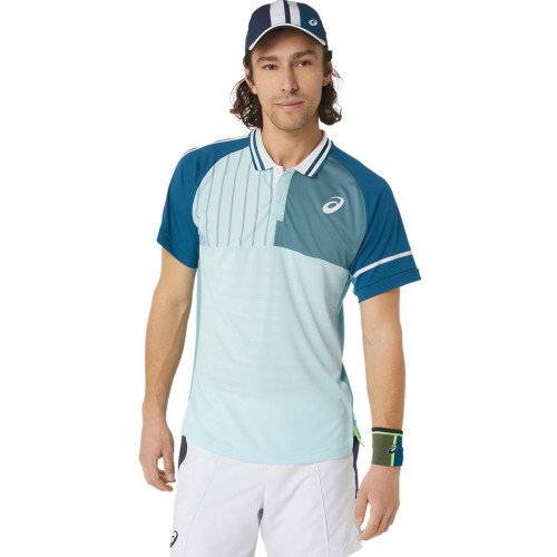 Men's Polo T-shirt Asics Match Polo - aquamarine