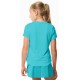 Girls' T-shirt Lucky in Love Core Dynamic High-Low S/S Girls - ocean Girls' T-shirt Lucky in Love Core Dynamic High-Low S/S Girls - ocean