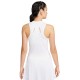 Women's top Nike Court Dri-Fit Advantage Tank - white/white/black