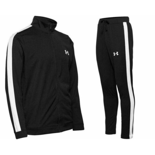 Men's Tracksuit Under Armour UA Knit Track Suit - black/white Men's Tracksuit Under Armour UA Knit Track Suit - black/white