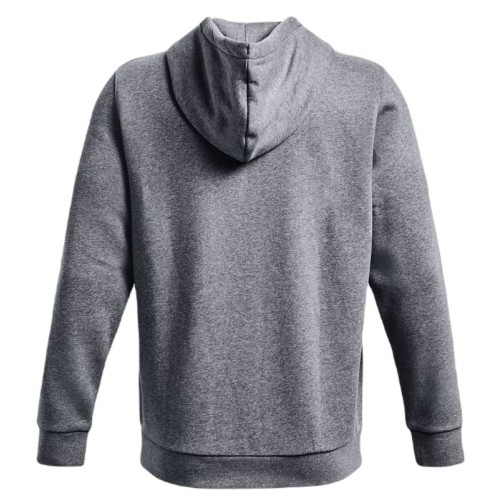 Men's Jumper Under Armour Men's UA Essential Fleece Full-Zip Hoodie - pitch gray medium heather/white Men's Jumper Under Armour Men's UA Essential Fleece Full-Zip Hoodie - pitch gray medium heather/white