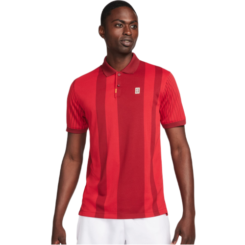 Men's Polo T-shirt Nike Polo Dri-Fit Heritage Print - team red