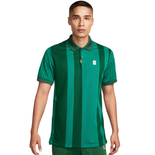 Men's Polo T-shirt Nike Polo Dri-Fit Heritage Print - malachite