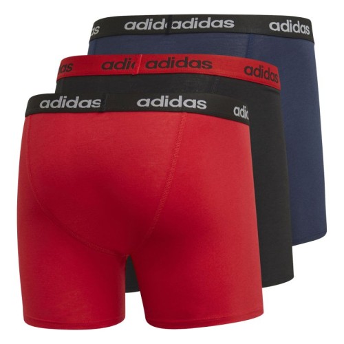 Men's Boxers Adidas Brief M - 3P scarlet/black/collegiate navy Men's Boxers Adidas Brief M - 3P scarlet/black/collegiate navy