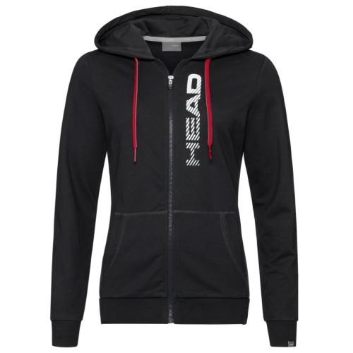 Women's jumper Head Club Greta Hoodie FZ W - black/white Women's jumper Head Club Greta Hoodie FZ W - black/white