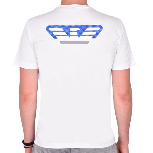 Men's T-shirt EA7 Man Jersey T-Shirt - white Men's T-shirt EA7 Man Jersey T-Shirt - white