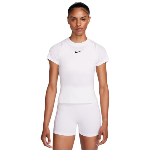 Women's T-shirt Nike Court Dri-Fit Advantage Top - white/white/white/black