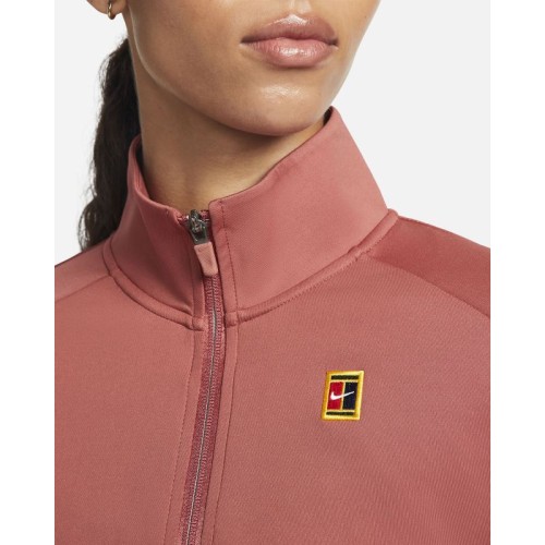 Women's jumper Nike Court Heritage Jacket FZ - canyon rust Women's jumper Nike Court Heritage Jacket FZ - canyon rust