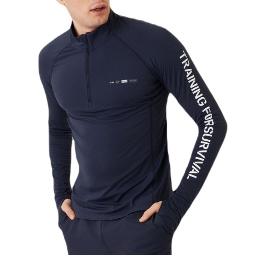 Men's Jumper Bj_rn Borg Borg Midlayer Half Zip - night sky Men's Jumper Bj_rn Borg Borg Midlayer Half Zip - night sky