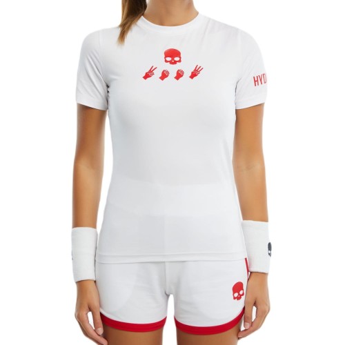 Women's T-shirt Hydrogen Tech T-Shirt - white/red