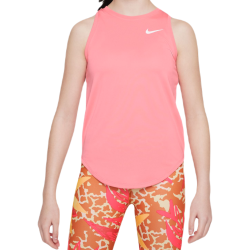 Girls' T-shirt Nike Dri-Fit Essential Tank - coral chalk/white