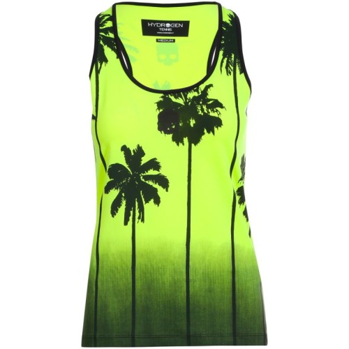 Women's top Hydrogen Palm Tank Top Woman - fluo yellow