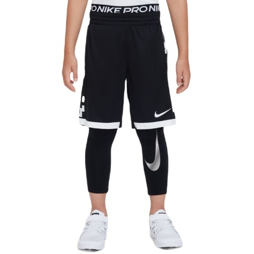 Boys' trousers Nike Pro Warm Dri-FIT Full Length Tight - black/black/white Boys' trousers Nike Pro Warm Dri-FIT Full Length Tight - black/black/white