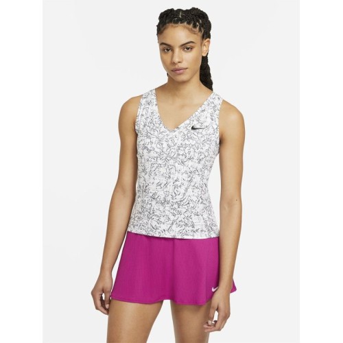 Women's top Nike Court Victory Tank Print W - white/black Women's top Nike Court Victory Tank Print W - white/black