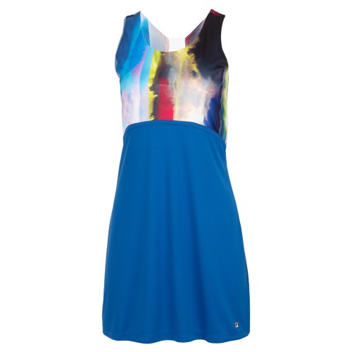 Women's dress Fila Dress Fleur - blue lolite/white Women's dress Fila Dress Fleur - blue lolite/white