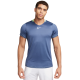 Men's T-shirt Nike Court Dri-Fit Advantage Crew Top - diffused blue/lime blast/white